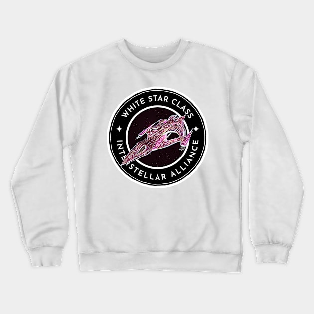 White Star Class - Black Star Killer - White - Sci-Fi - B5 Crewneck Sweatshirt by Fenay-Designs